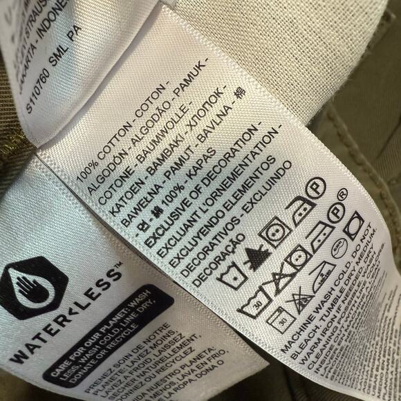 Levi's 94' Baggy Pants Wide Leg Cargo Relaxed Fit Cotton Green 27 - Picture 9 of 10